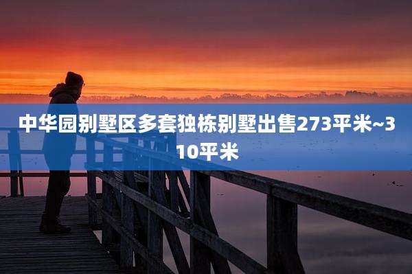 中华园别墅区多套独栋别墅出售273平米~310平米