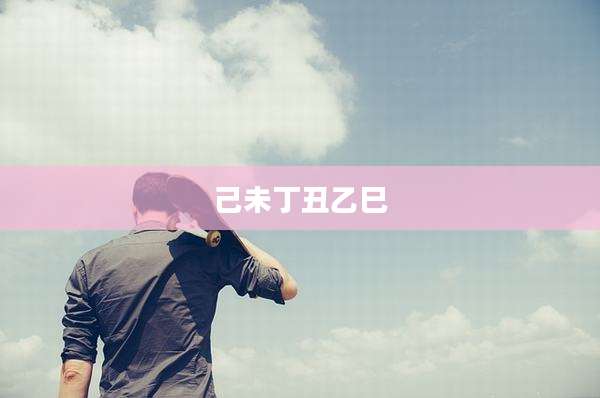 己未丁丑乙巳