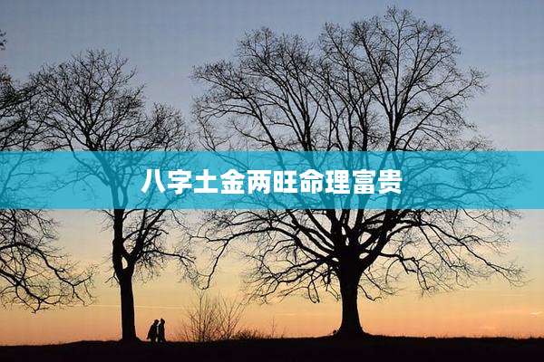 八字土金两旺命理富贵