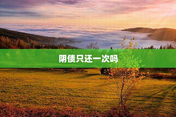 阴债只还一次吗
