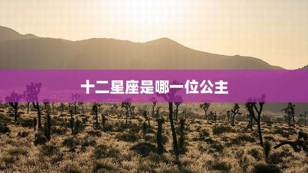 十二星座是哪一位公主