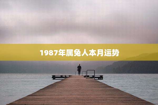 1987年属兔人本月运势