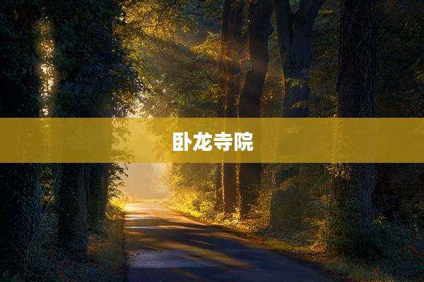 卧龙寺院