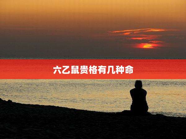 六乙鼠贵格有几种命
