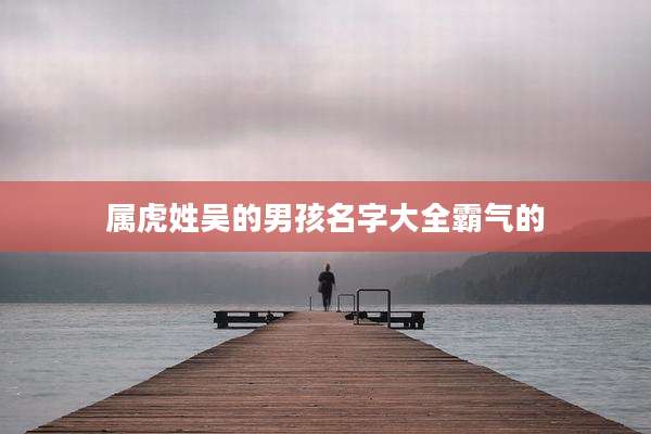 属虎姓吴的男孩名字大全霸气的
