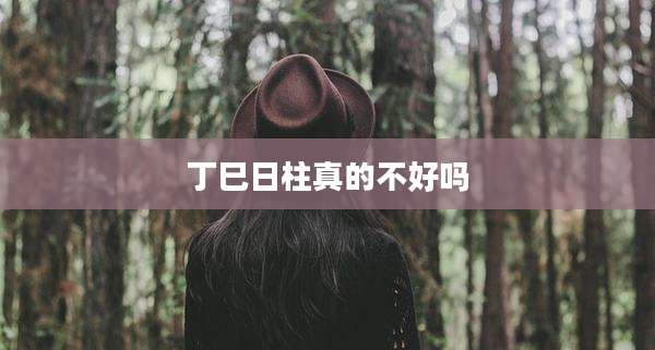 丁巳日柱真的不好吗