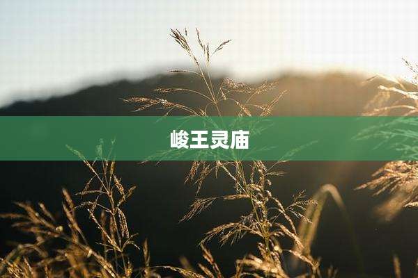 峻王灵庙
