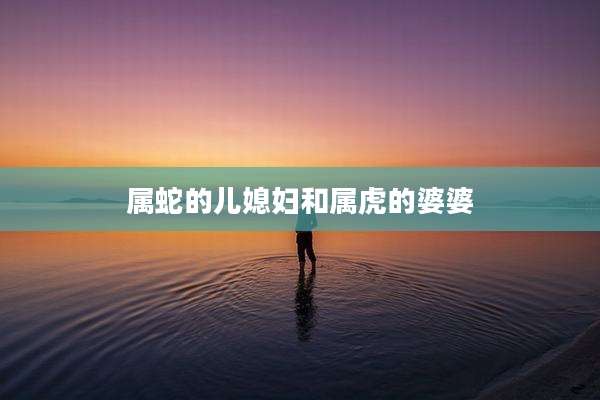 属蛇的儿媳妇和属虎的婆婆