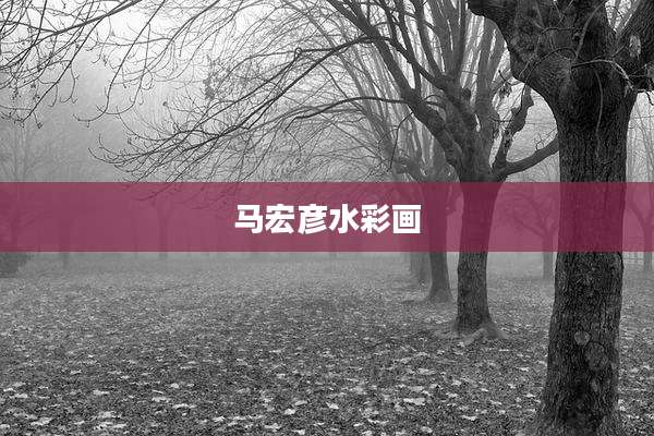 马宏彦水彩画