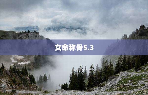 女命称骨5.3