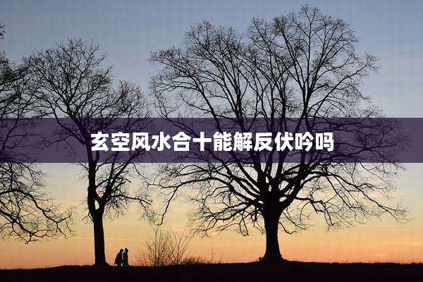 玄空风水合十能解反伏吟吗