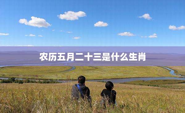 农历五月二十三是什么生肖
