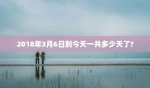 2018年3月6日到今天一共多少天了?
