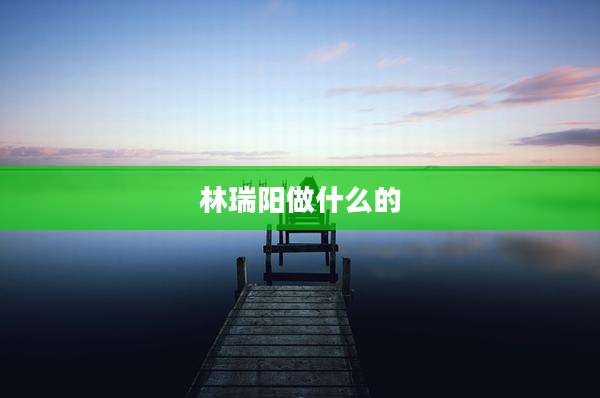 林瑞阳做什么的