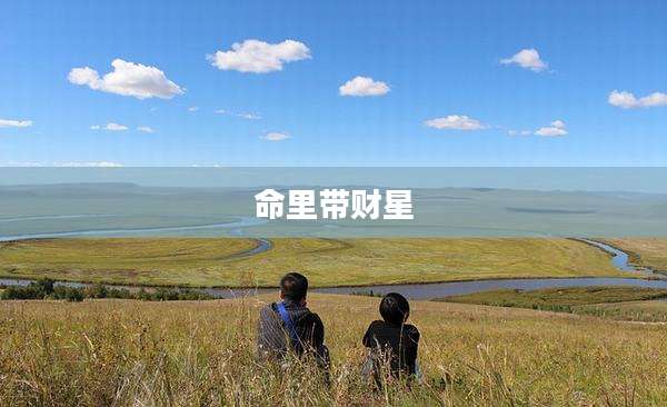 命里带财星