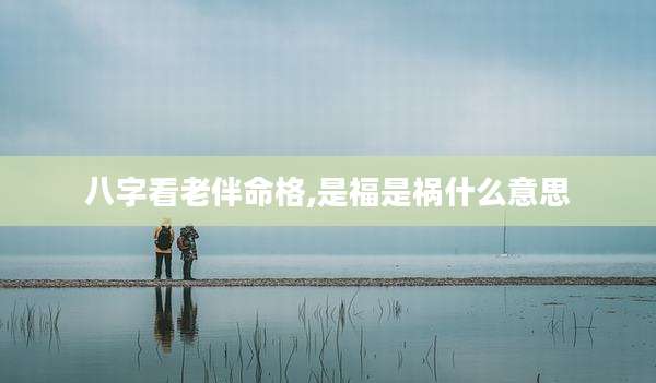 八字看老伴命格,是福是祸什么意思