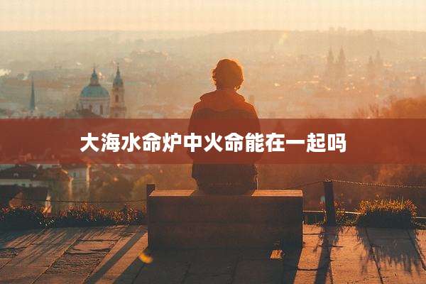 大海水命炉中火命能在一起吗