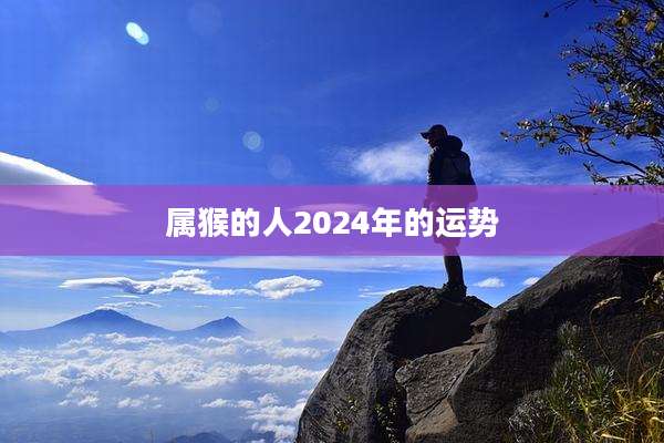 属猴的人2024年的运势