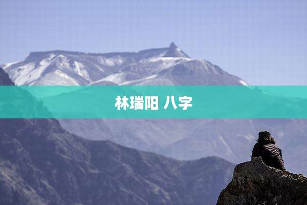 林瑞阳 八字