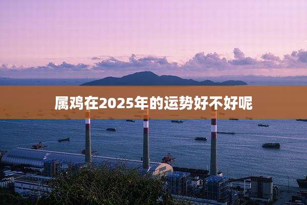 属鸡在2025年的运势好不好呢