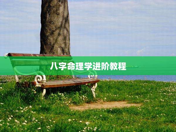 八字命理学进阶教程