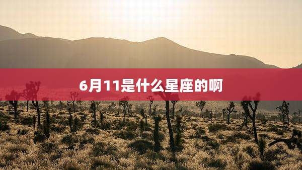 6月11是什么星座的啊