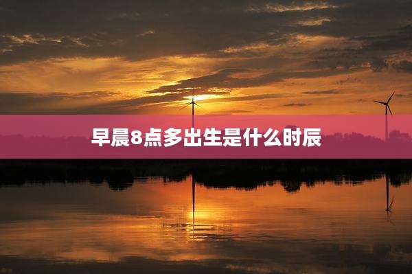 早晨8点多出生是什么时辰