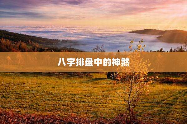 八字排盘中的神煞