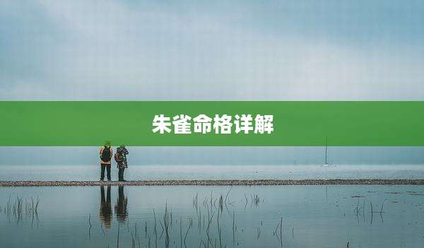 朱雀命格详解