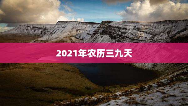 2021年农历三九天