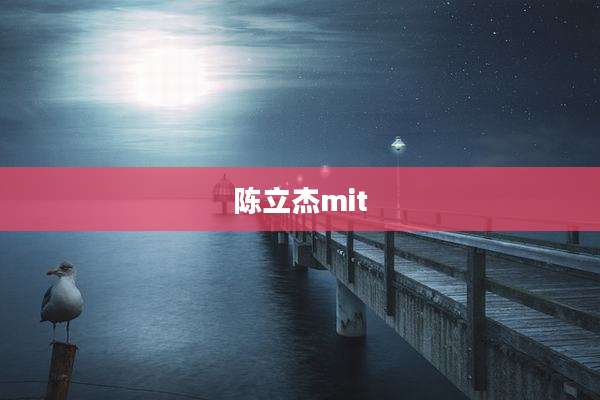 陈立杰mit