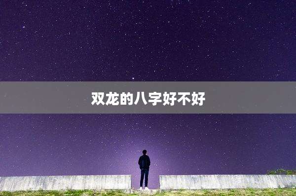 双龙的八字好不好