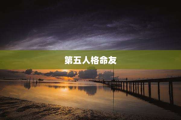 第五人格命友