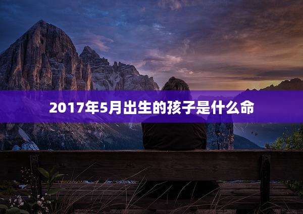 2017年5月出生的孩子是什么命
