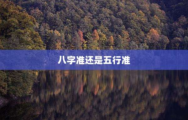 八字准还是五行准