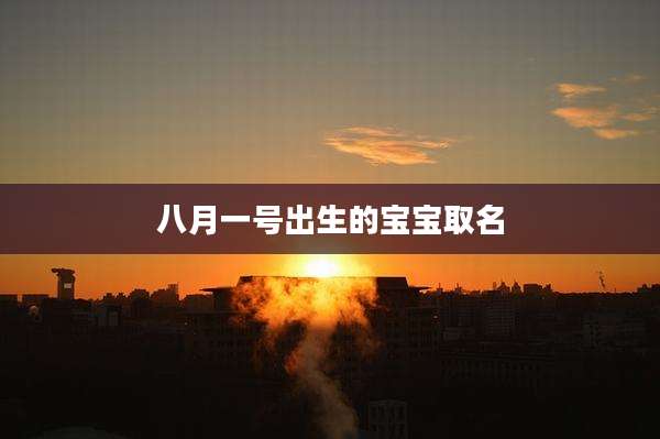 八月一号出生的宝宝取名
