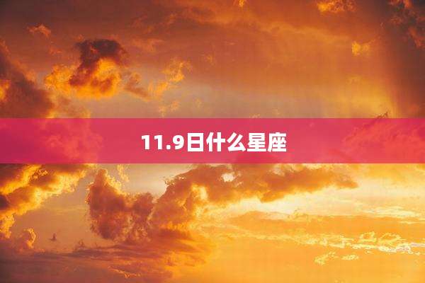 11.9日什么星座