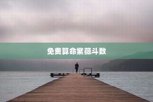 免费算命紫薇斗数