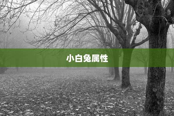 小白兔属性