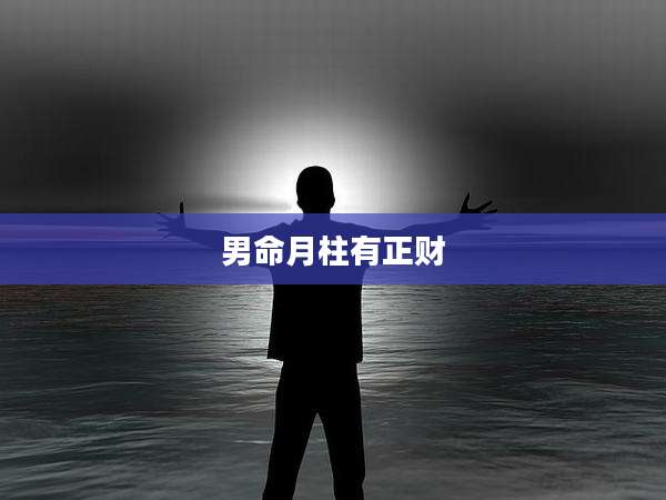 男命月柱有正财