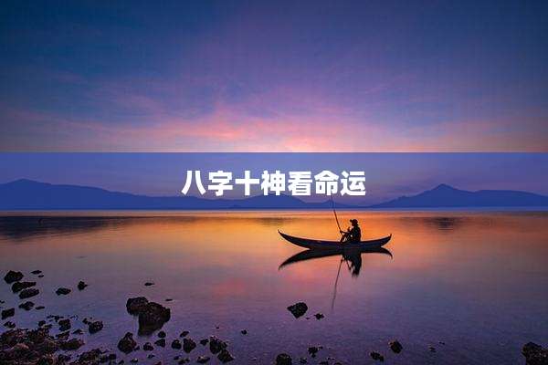 八字十神看命运