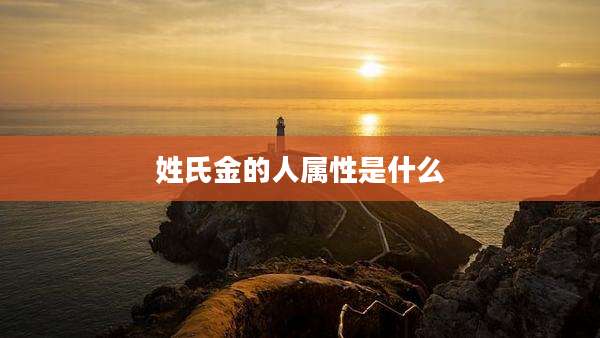 姓氏金的人属性是什么