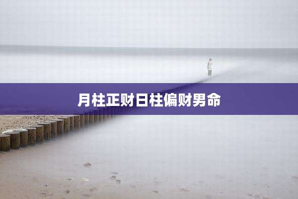 月柱正财日柱偏财男命