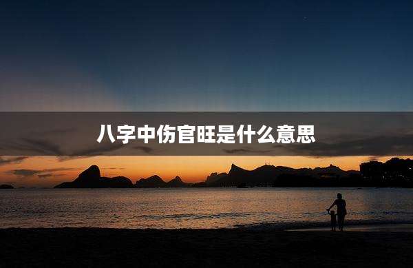 八字中伤官旺是什么意思