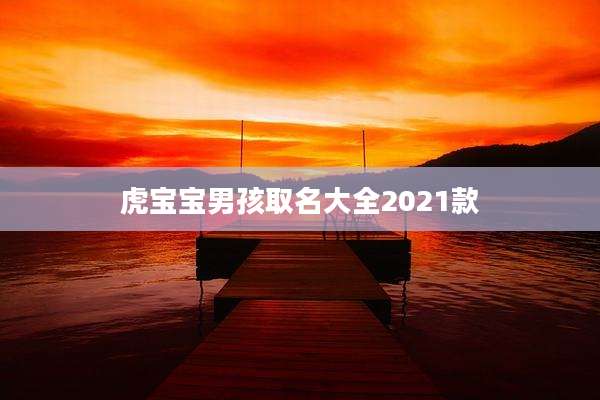 虎宝宝男孩取名大全2021款