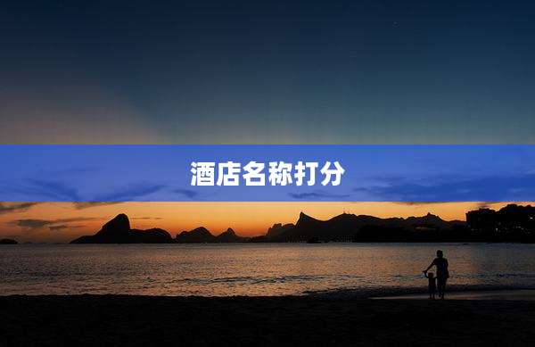 酒店名称打分