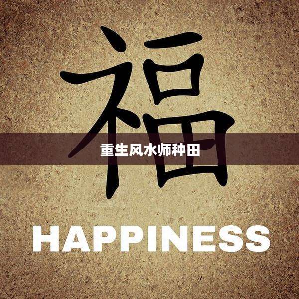 重生风水师种田