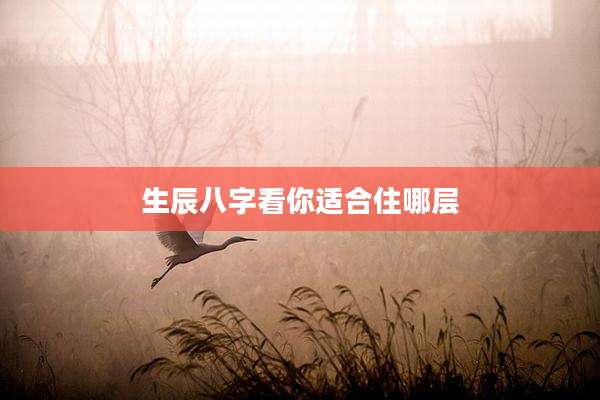 生辰八字看你适合住哪层
