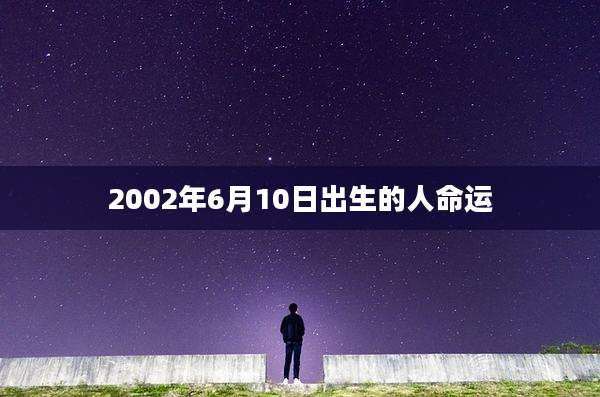 2002年6月10日出生的人命运