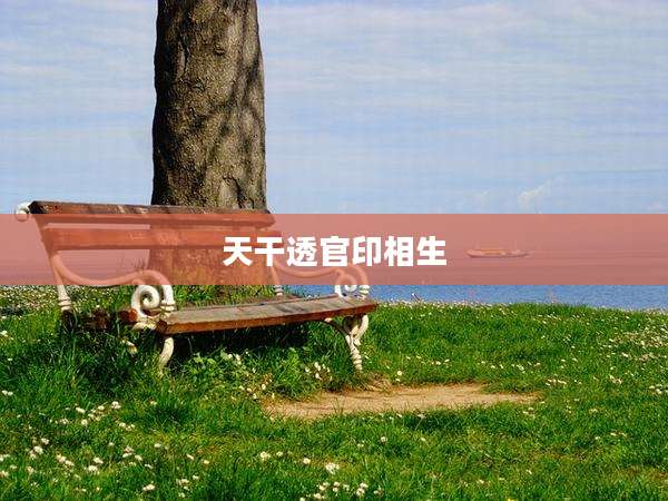 天干透官印相生